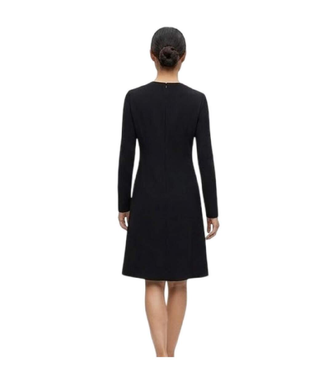 Robe Mi-longue Dariva Femme Noir Boss-3