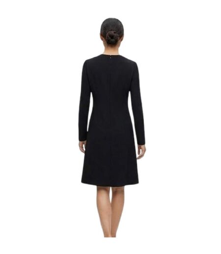 Robe Mi-longue Dariva Femme Noir Boss