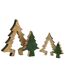 Sapin de Noël à Poser Puzzle 30cm Vert & Naturel-4