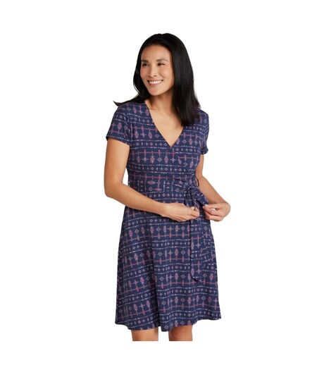 Womens/ladies Santorini Daisy Jersey Uv Protection Dress Indigo Mountain Warehouse