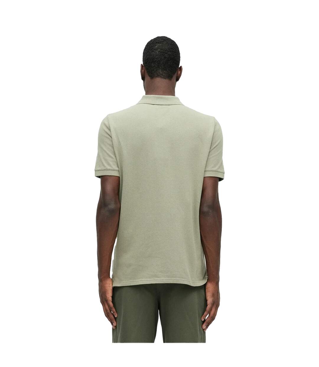 Mens Fox Short-sleeved Polo Shirt Laurel Green Maison Kitsuné-3
