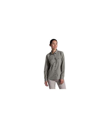 Womens/ladies Loukkos Nosilife Long-sleeved Shirt Vert Craghoppers