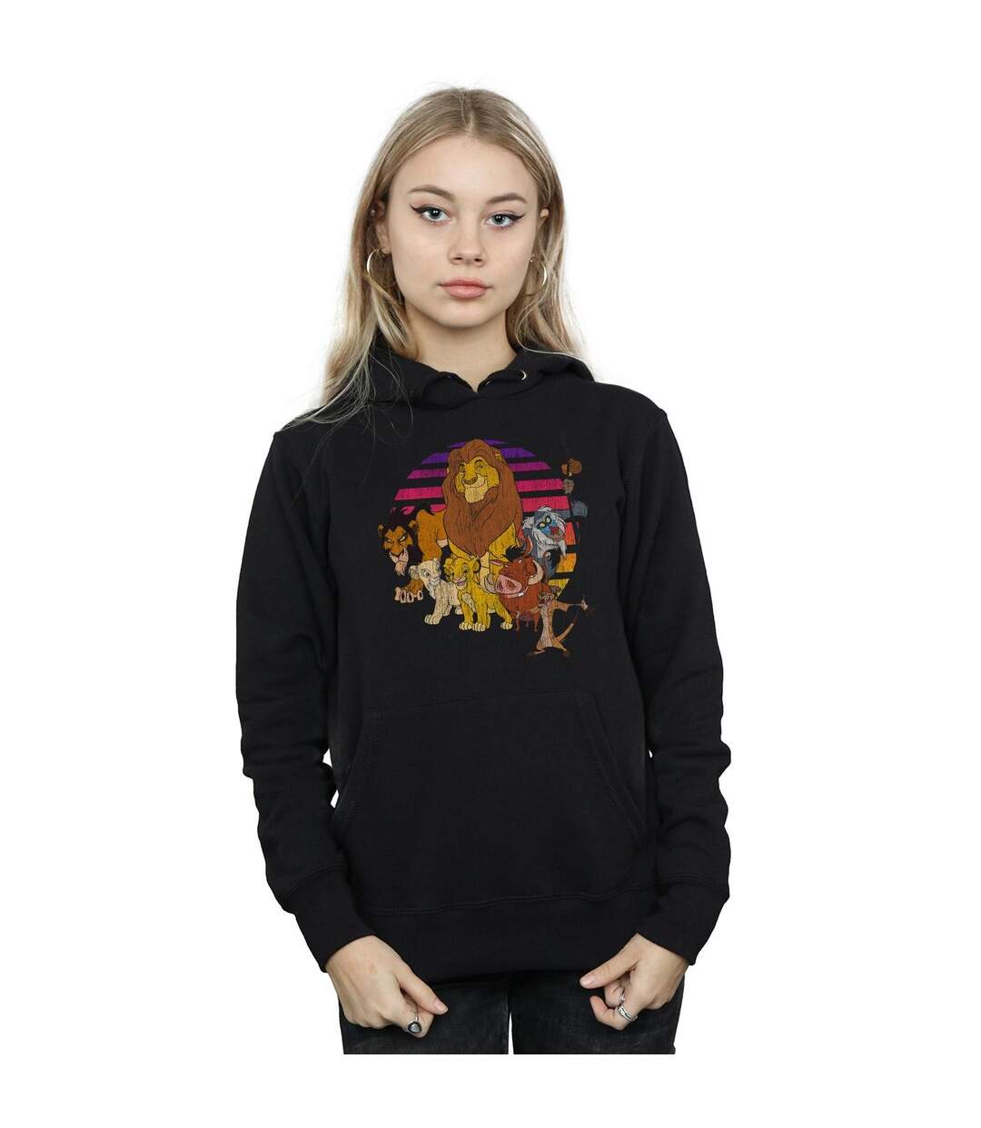 Disney - Sweat à capuche THE LION KING PRIDE FAMILY - Femme (Noir) - UTBI9381-2