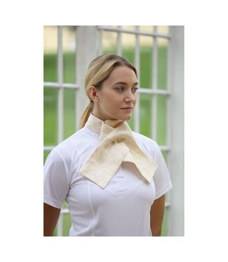 Shires Womens/Ladies Brocade Horse Riding Ready Tied Stock (Gold)