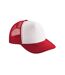 Casquette trucker rouge classique / blanc Beechfield-1