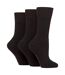 3 Pack Ladies Wool Boot Socks Warm Cushioned Hiking Crew Socks-1
