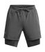 Mens Launch Running Shorts Pitch Grey Under Armour-2