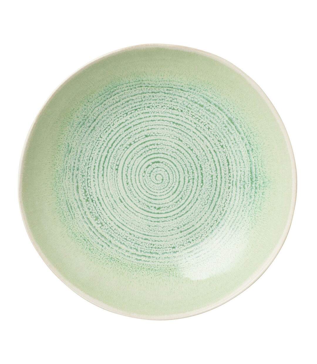 Assiette Creuse en Porcelaine Lara 25cm Vert-1