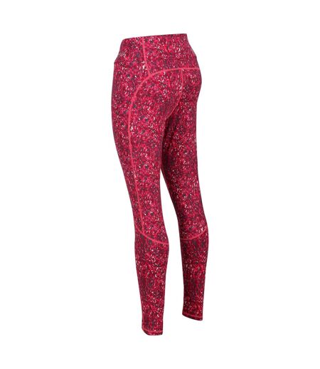 Regatta Womens/Ladies Holeen II Abstract Leggings (Berry Pink) - UTRG8466