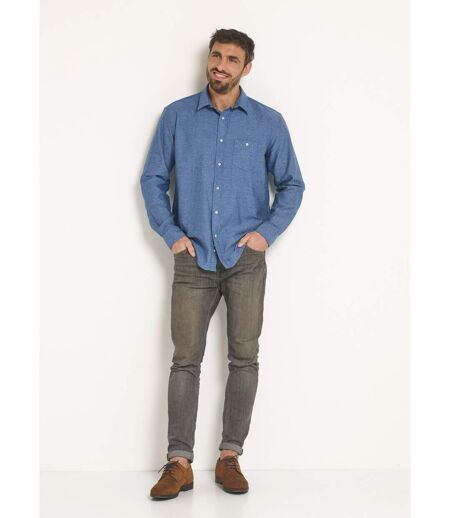 Chemise manches longues poche boutonnée
