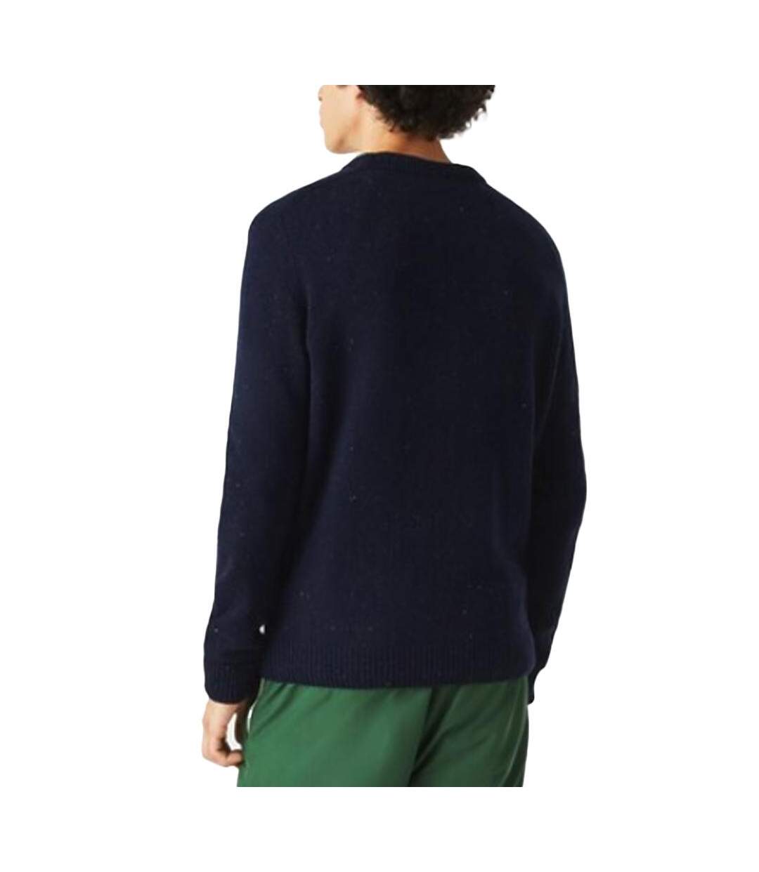 Pull Bleu Marine Homme Lacoste Tricot AH2341 - S-2