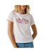 T-Shirt blanc/rose femme pepe jeans pjl l nd-1