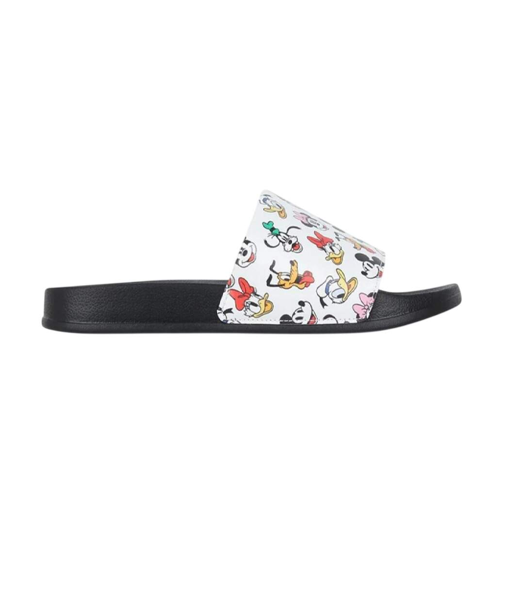 Claquettes Décontracté Motif  Et Ses Amis Adulte Blanc Mickey Mouse-4