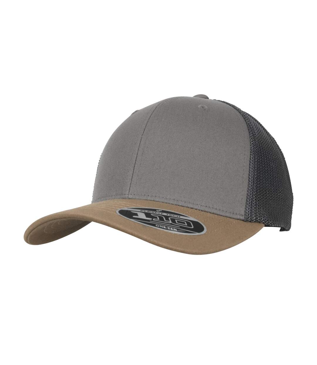 Casquette Trucker Gris Beige Flexfit-3