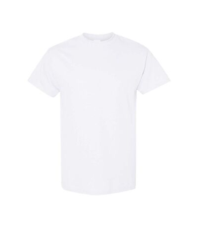 Gildan Mens Heavy Cotton Short Sleeve T-Shirt (Pack of 5) (White)