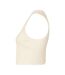 Bella + Canvas Womens/Ladies Muscle Micro-Rib Cropped Tank Top (Solid Natural)