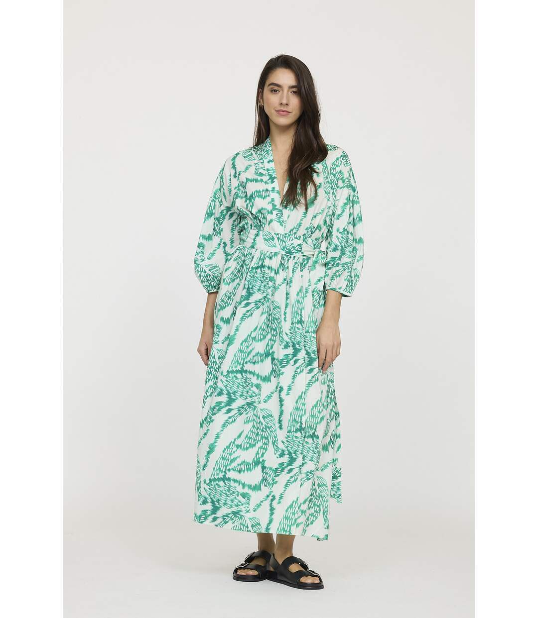Robe manches longues coton  LAXA-2