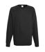 Fruit Of The Loom Mens Lightweight Raglan Sweatshirt (240 GSM) (Black) - UTBC2653