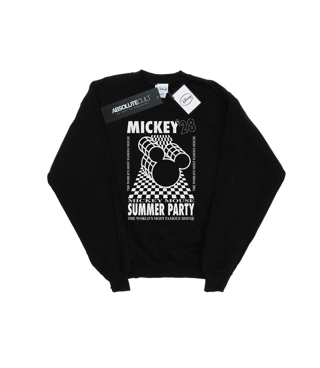 Disney Sweatshirt d'été Mickey Mouse Femmes/Dames (Noir) - UTBI27029-1