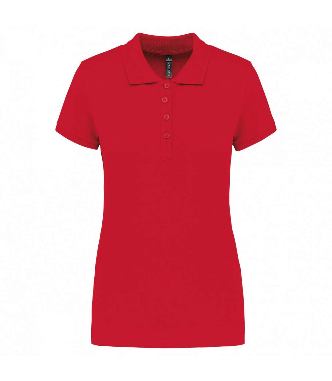 Womens/ladies pique polo shirt red Kariban