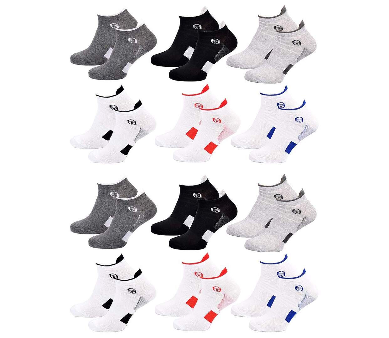 Chaussettes SERGIO TACCHINI SNEAKER 12 Pcs 3047-1