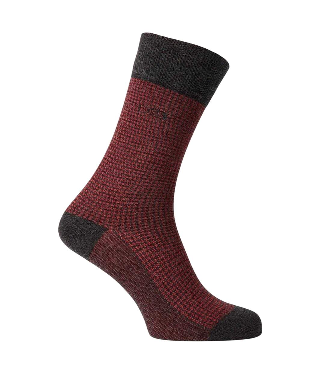 Lot De 2  Chaussettes Motif/style Pied-de-poule Homme Anthracite Boss-2