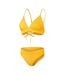 Maillot De Bain 2 Pièces À Taille Haute Motif/style Triangle Femme Jaune Speedo-1