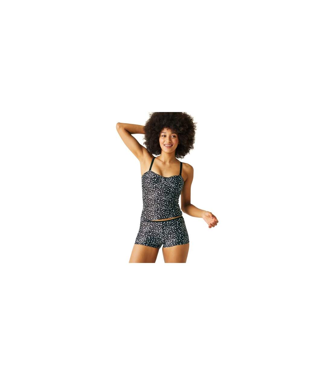 Haut De Tankini Aceana Femme Noir Blanc Regatta-1