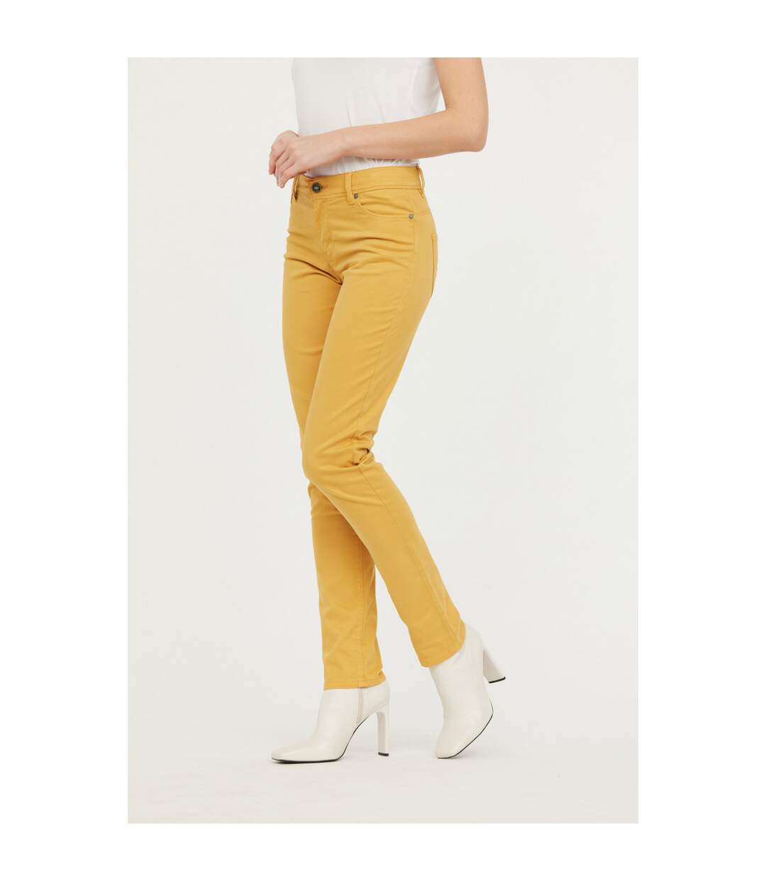 Pantalon coton slim JANA