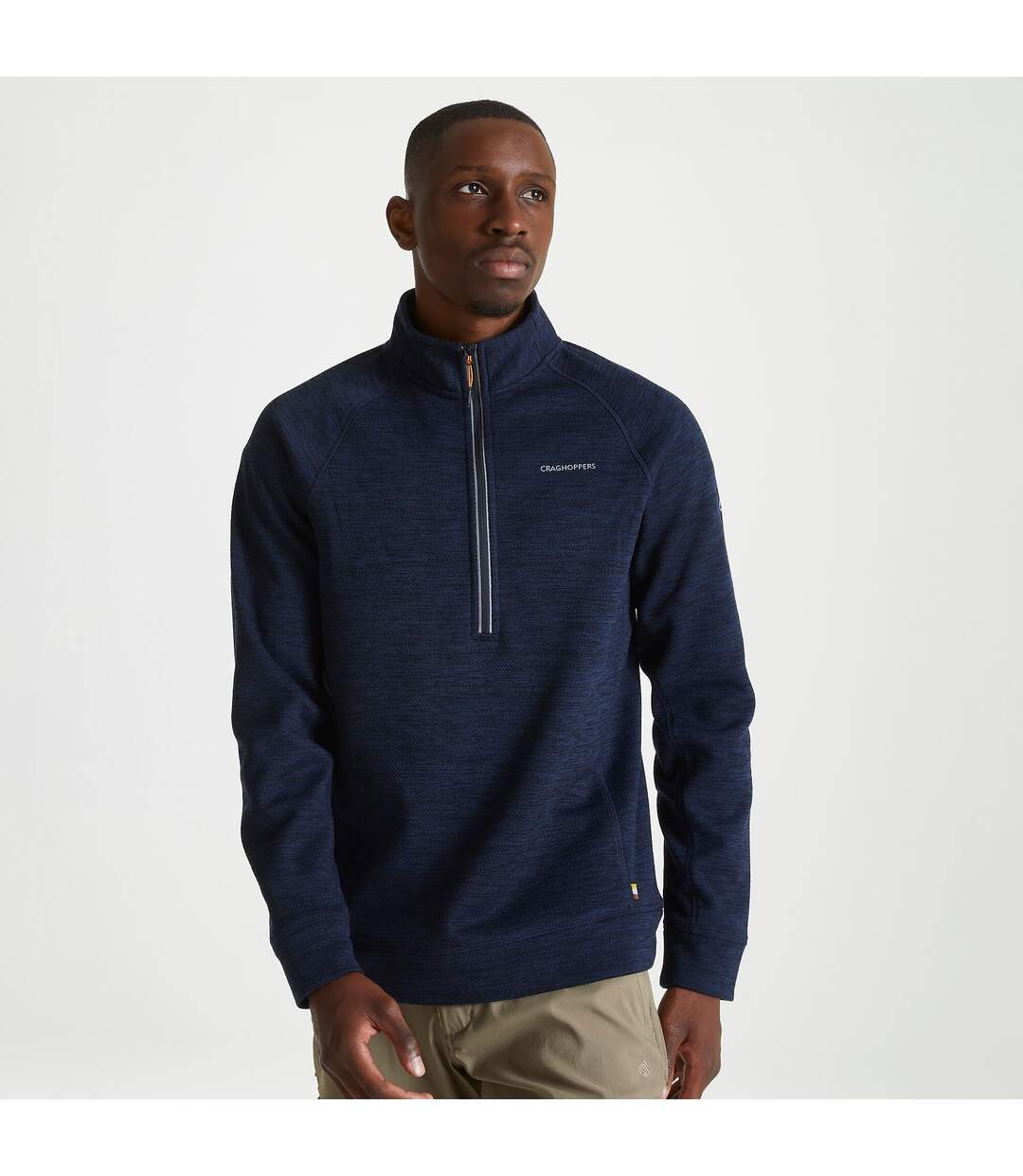 Mens Stromer Half Zip Fleece Navy Blue Craghoppers-1