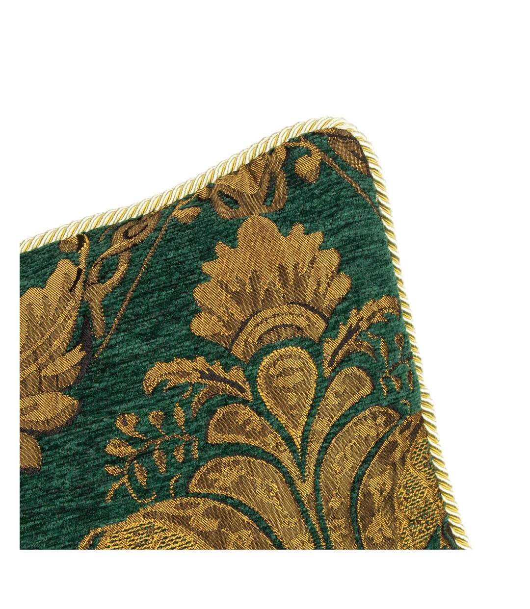 Shiraz jacquard traditional cushion cover 45cm x 45cm emerald Paoletti