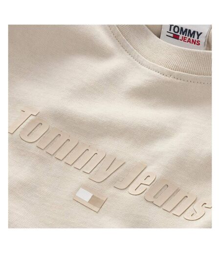 T-shirt Beige Homme Tommy Hilfiger New Tonal