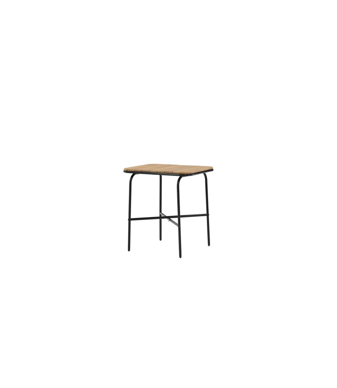 Table de Jardin en Bois Holmbeck 88cm Naturel-4