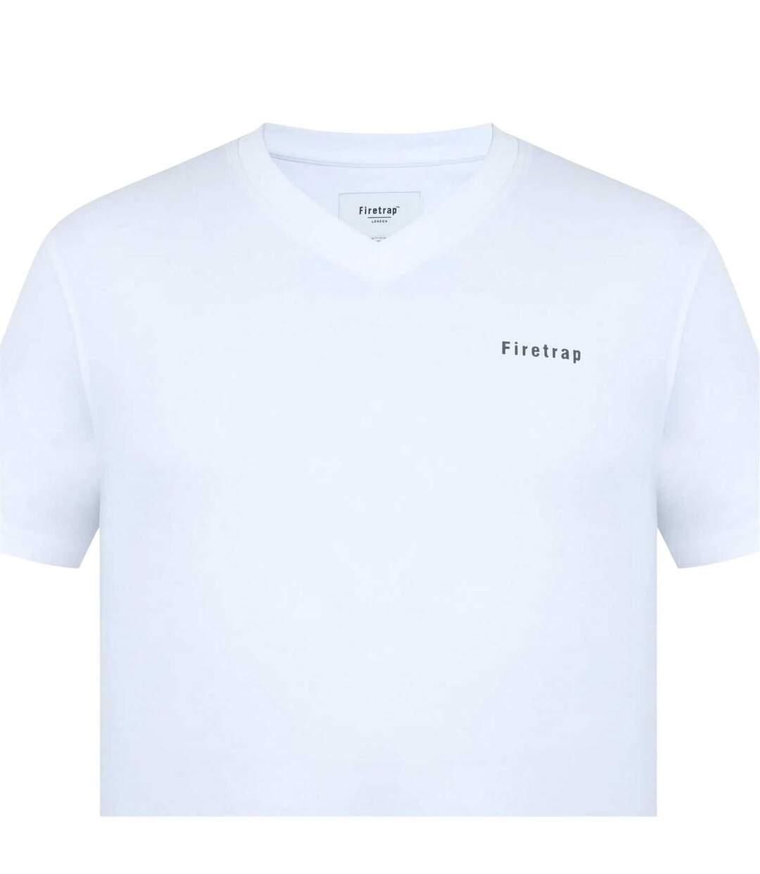 Mens Path Logo T-shirt White Firetrap-3