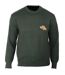 Pull Ras du Cou Homme Ledertys Kaki avec Broderie Bécasse-2