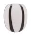 Vase Déco en Verre Piero 20cm Noir & Blanc-1
