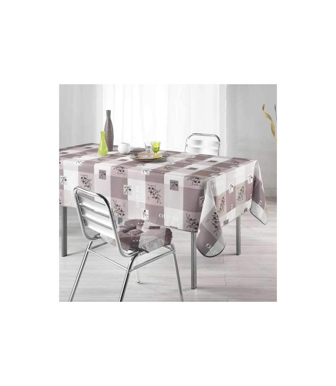 Nappe Polyester Provencia 150x240cm Taupe-1