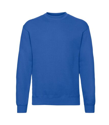 Mens classic drop shoulder sweatshirt royal blue Fruit of the Loom