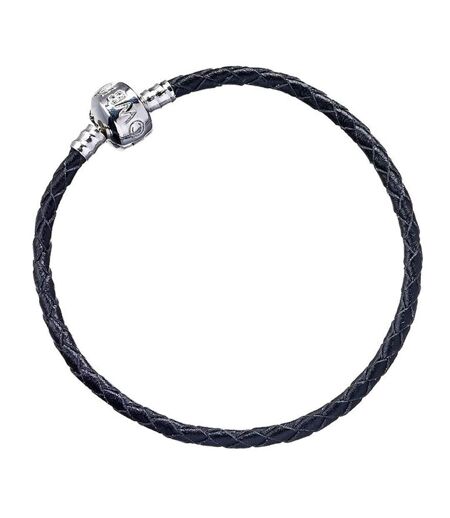 Harry Potter Leather Charm Bracelet (Black/Silver) (Extra Small) - UTTA3845