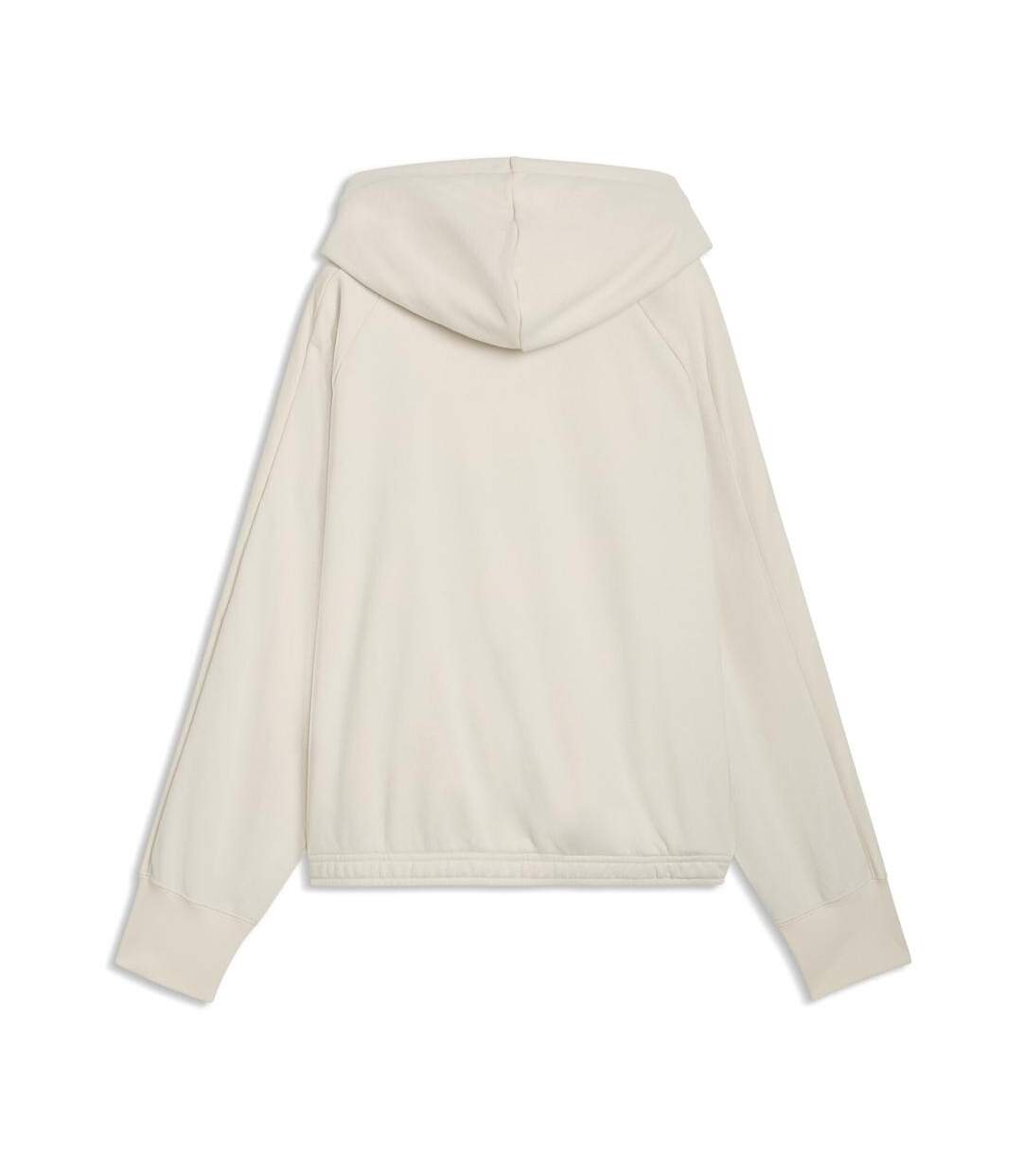 Sweat à capuche écru femme puma oversized-2