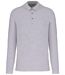 Polo jersey manches longues - Homme - K264 - gris oxford