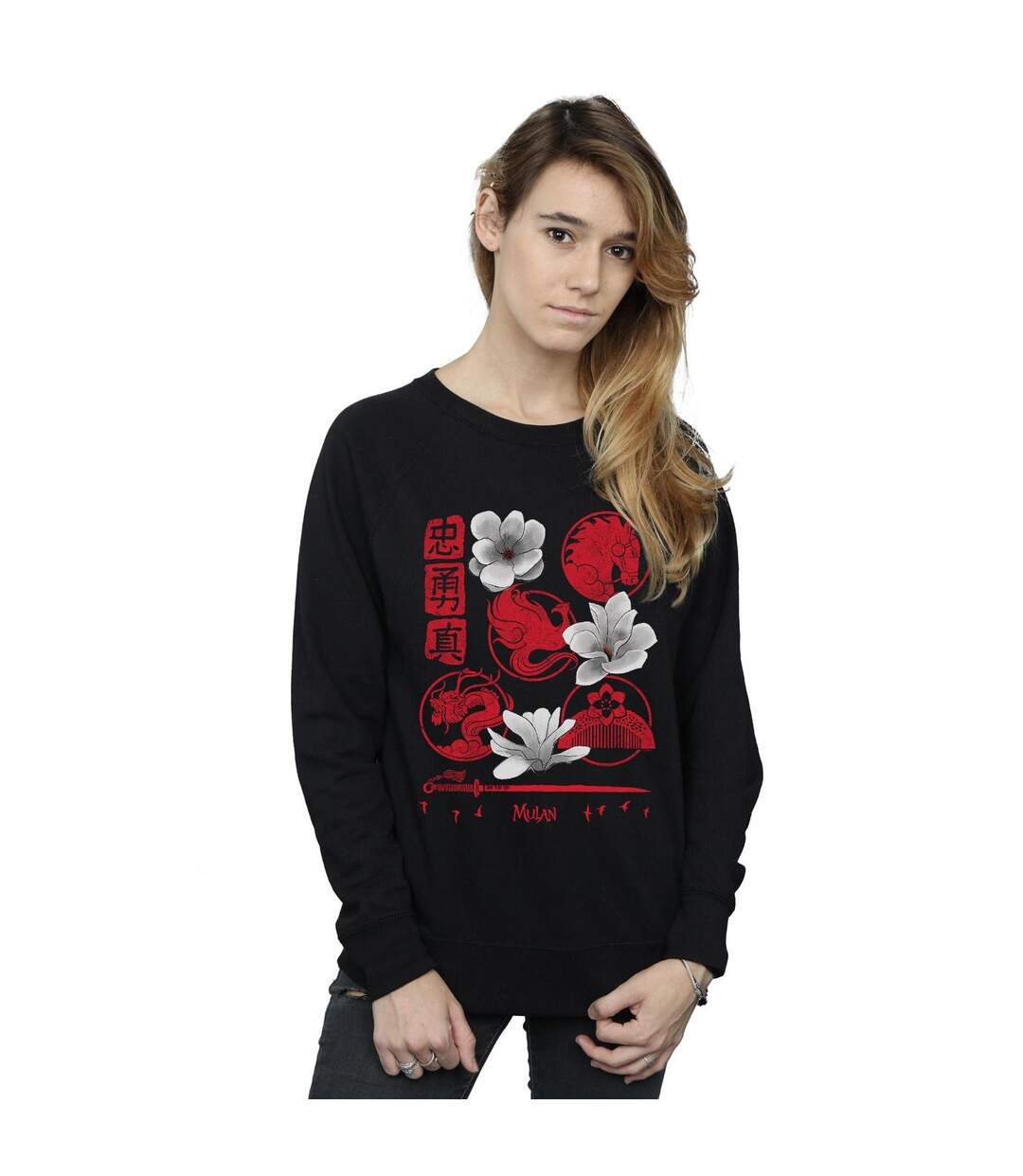 Disney Sweatshirt Femmes/Ladies Mulan Movie Icons (Noir) - UTBI26534-2