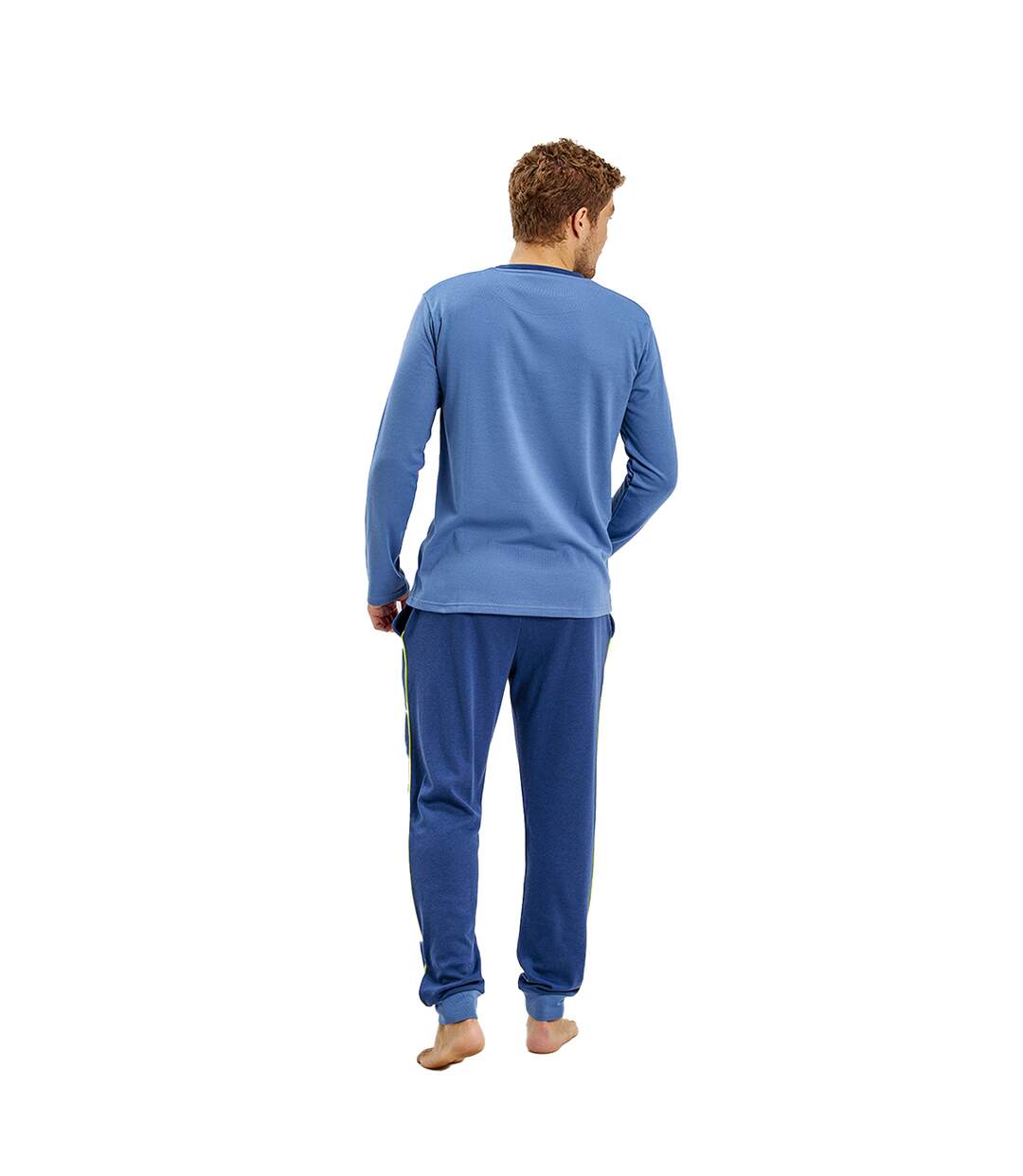 Winter pajamas long sleeve round neck MU1 men-3