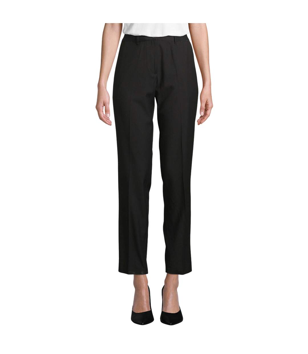 Pantalon De Costume Gabin Femme Noir Sombre NEOBLU-1