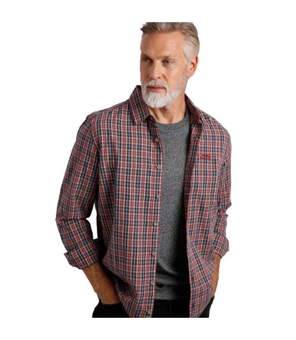 Mens lando checked long-sleeved shirt nut Weird Fish