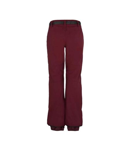 Pantalon de ski bordeaux femme o'neill star