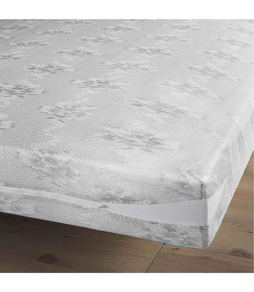 Housse Rénove Matelas Rena 160x200cm Gris-1