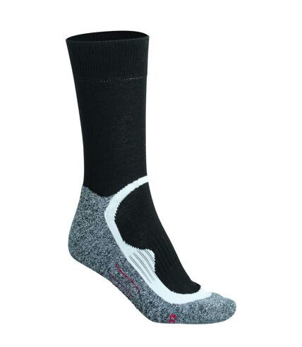 Chaussettes de sport - homme femme - JN211 - noir et gris
