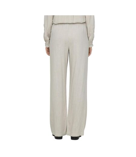 Pantalon fluide écru femme jdy caya