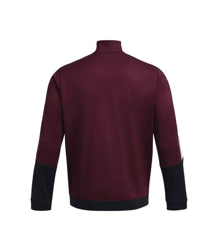 Mens Tricot Fashion Track Jacket Black Under Armour